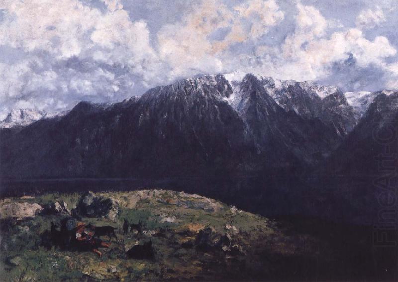 Gustave Courbet Panoramic View of the Alps china oil painting image